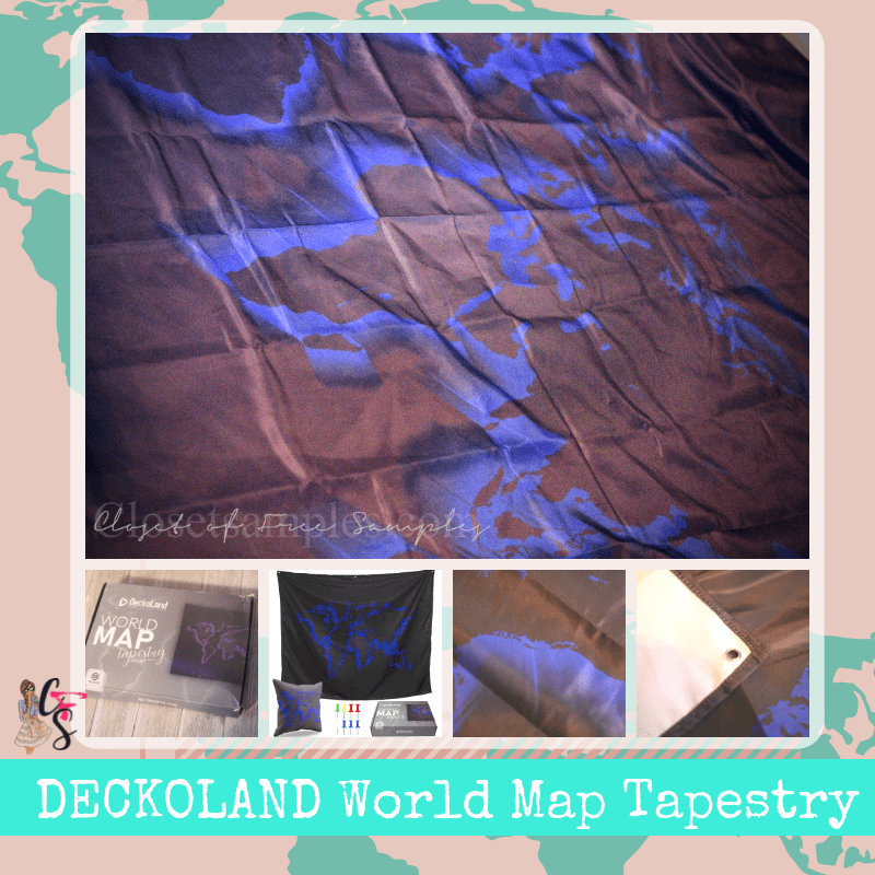 DECKOLAND World Map Tapestry #...