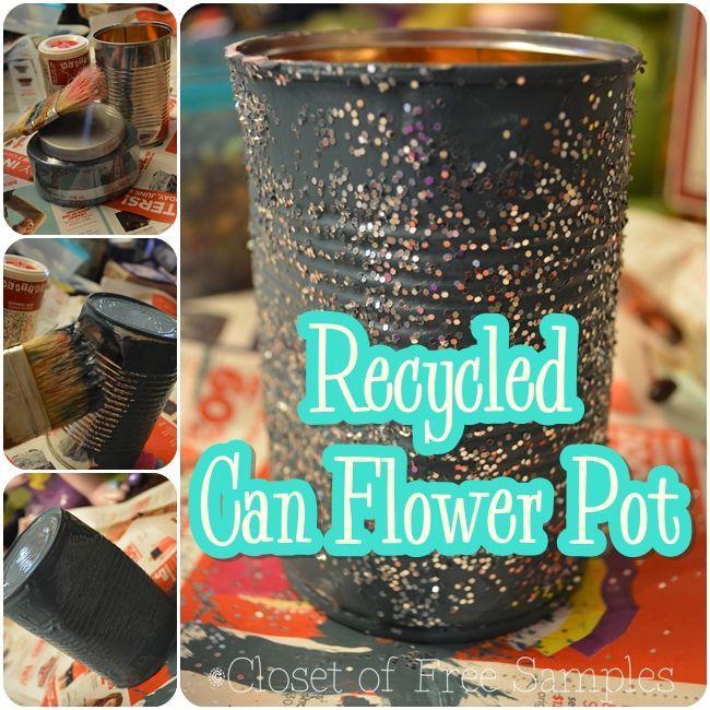 DIY Fashionable Flower Pot made from a Can