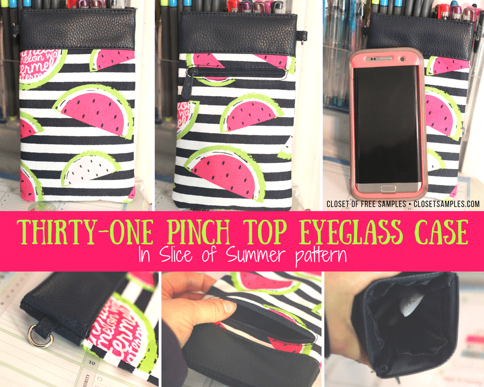 Thirty-One Pinch Top Eyeglass Case - Slice of Summer #Review