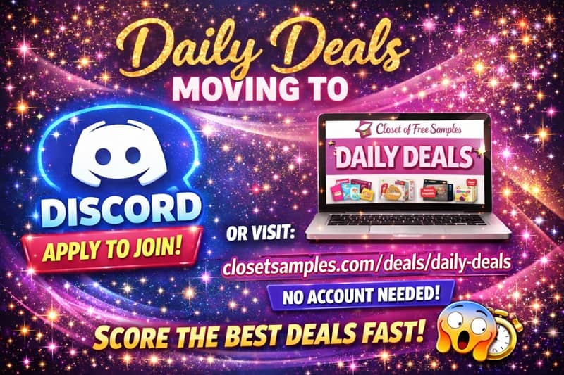 discord daily deals closetsamples
