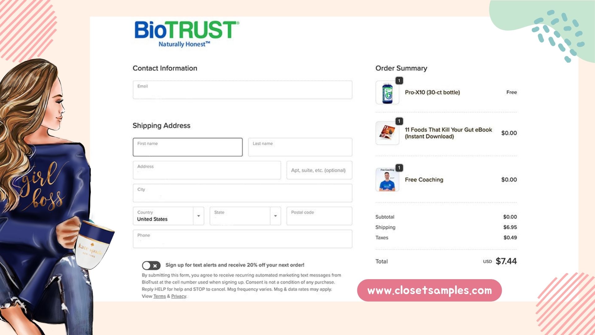 FREE Biotrust Protein Powder or Supplements Just Pay Shipping closetsamples 1