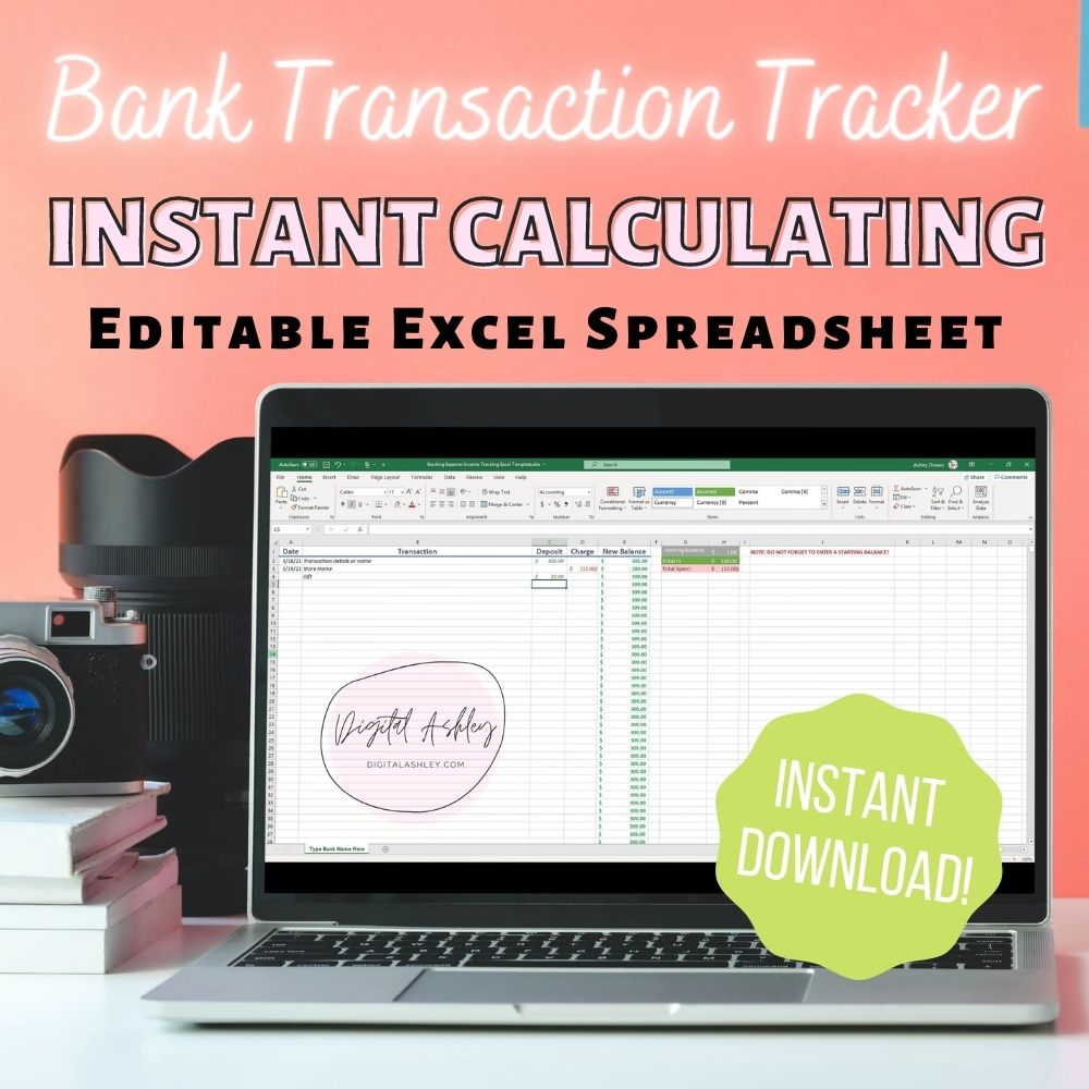 Banking Expense Income Tracking Excel Template digitalashley closetsamples