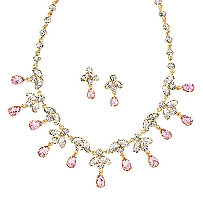 2021 Mothers Day Gift Guide Closetsamples sparkling pink statement necklace earring set