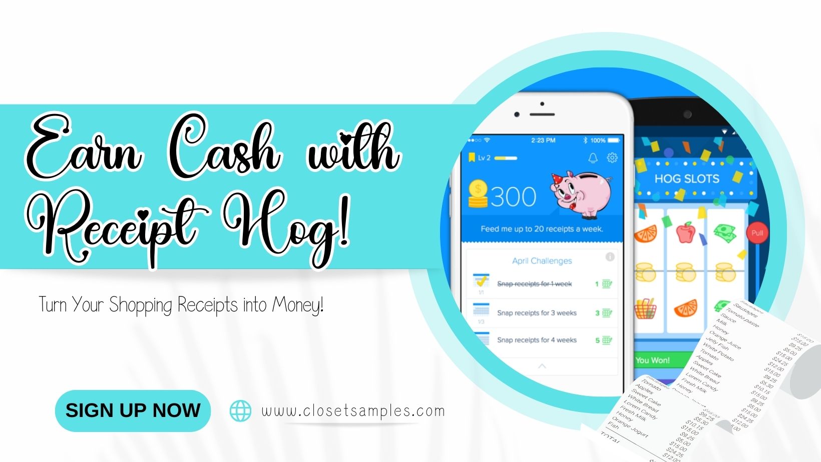 Earn Cash with Receipt Hog Turn Your Shopping Receipts into Money closetsamples