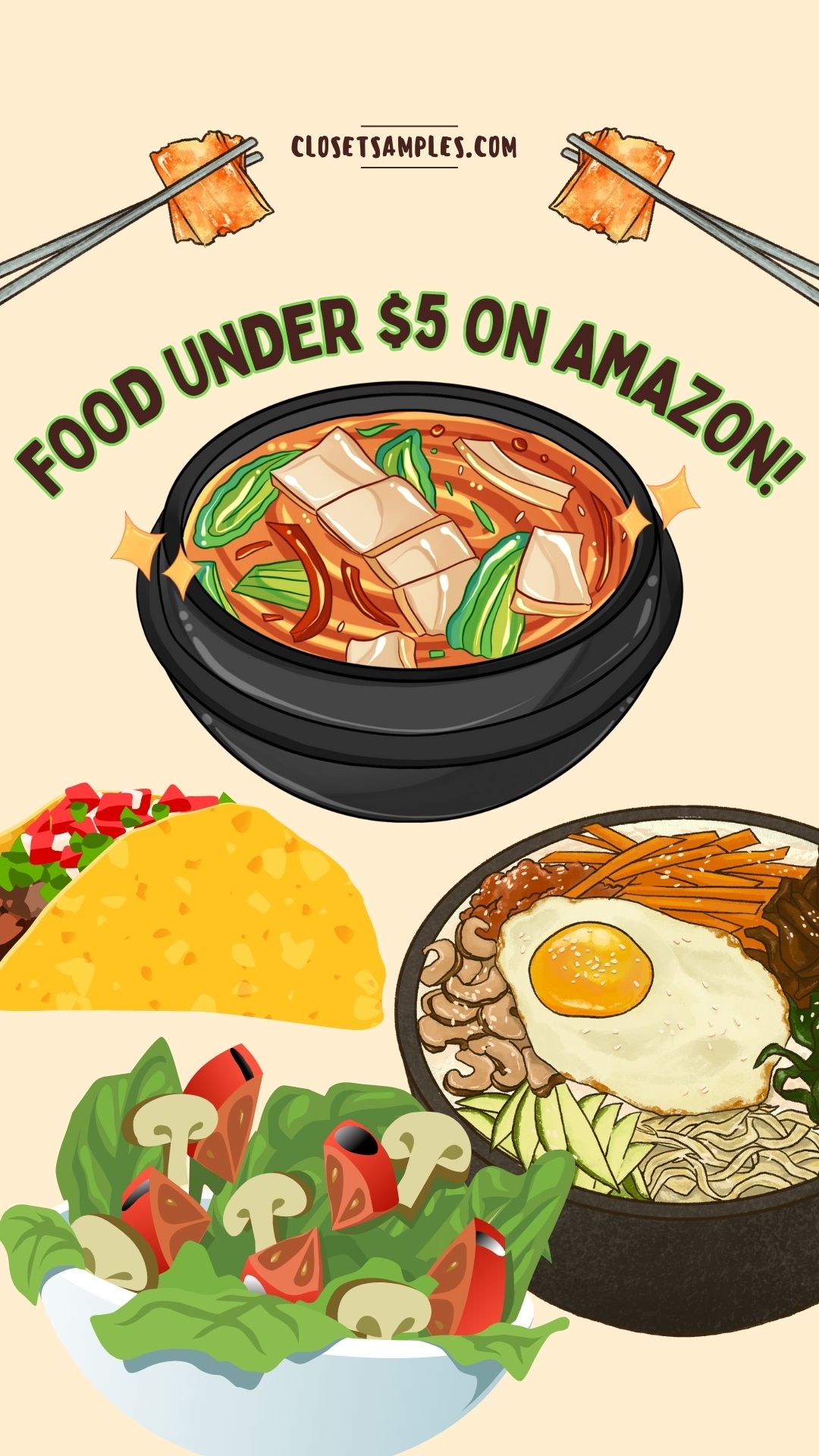 Food Under 5 on Amazon closetsamples Pinterest