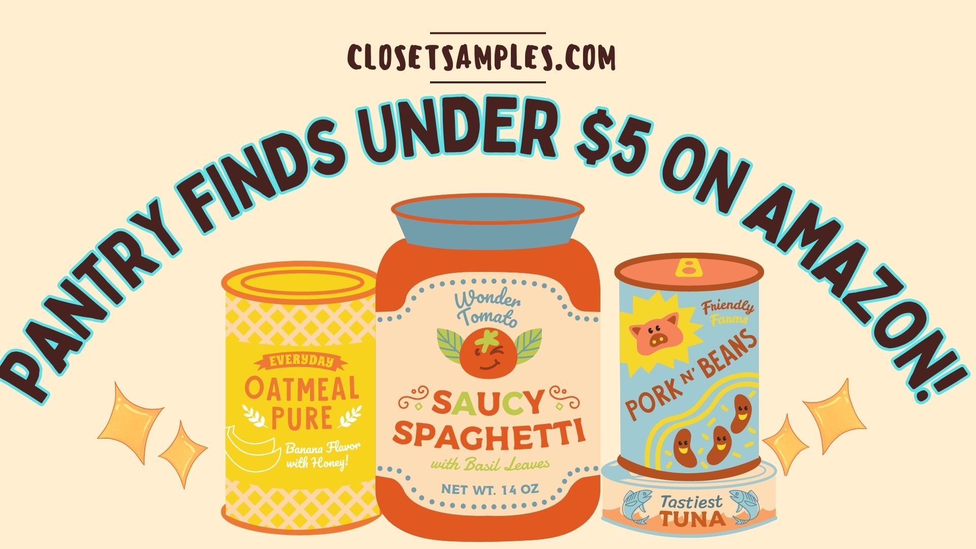 Food Under 5 on Amazon closetsamples pantry finds