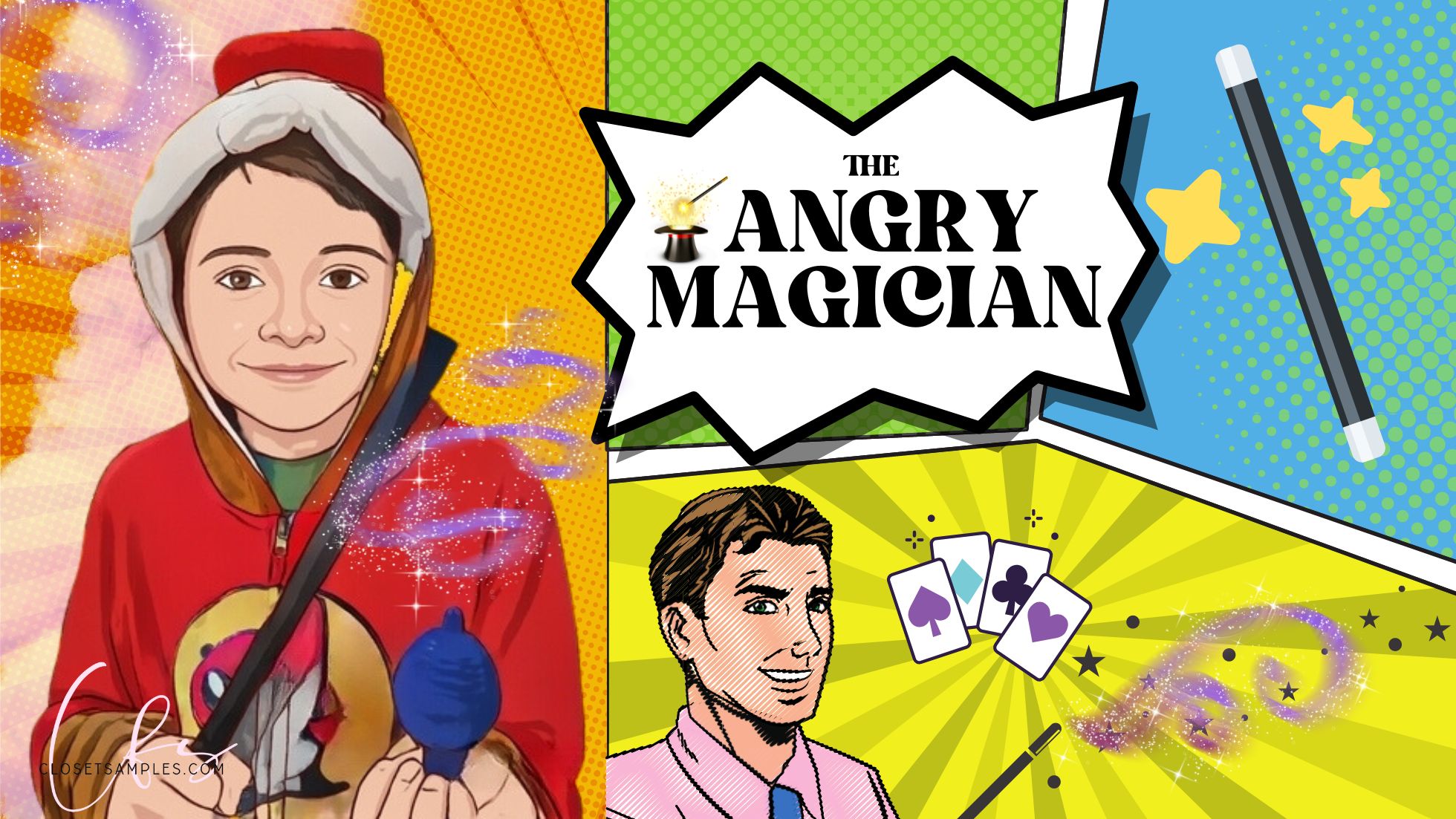Follow The Angry Magician on TikTok for Magic and Comedy!