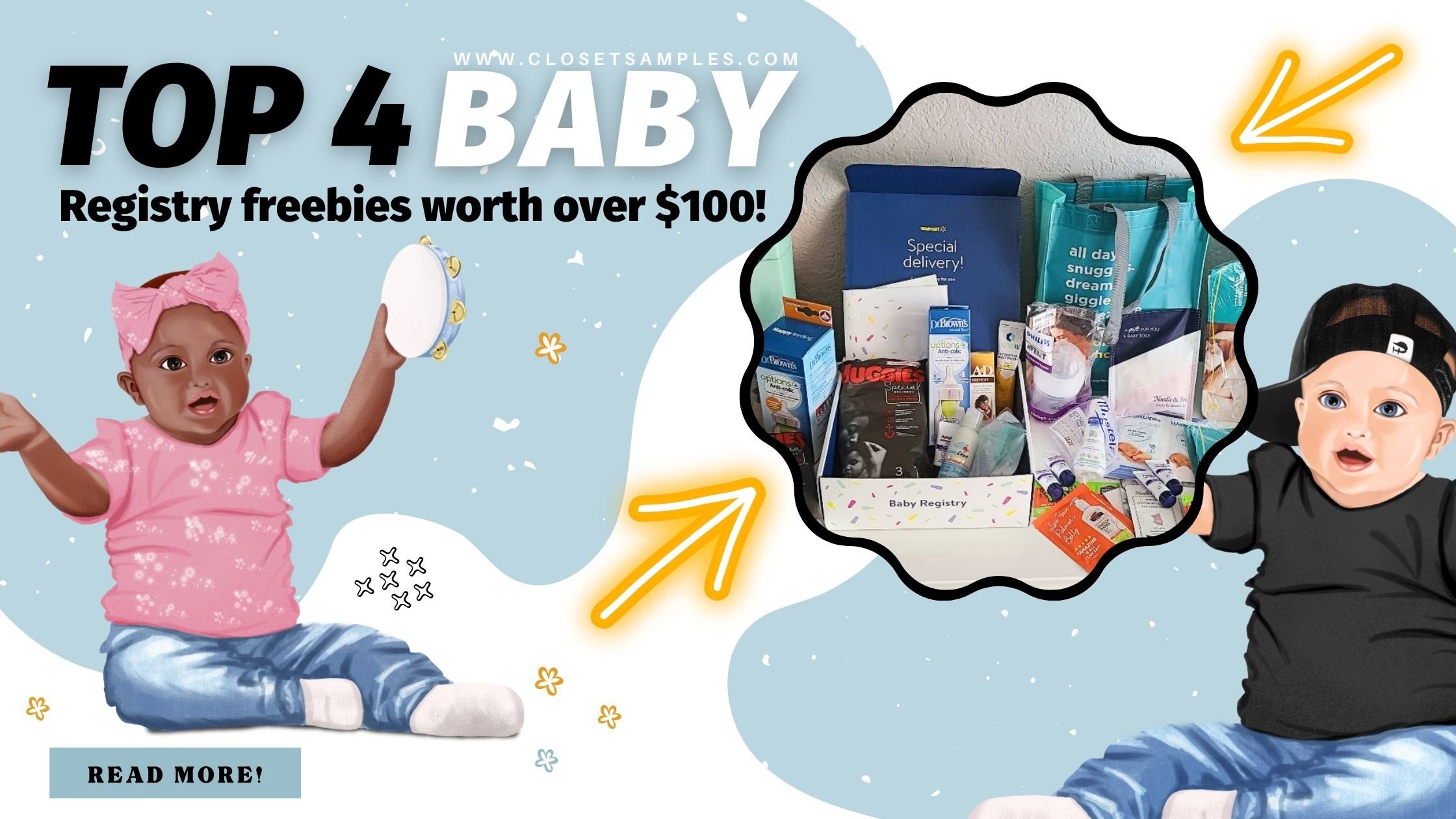 Top 4 Baby Registry Freebies worth Over 100 closetsamples