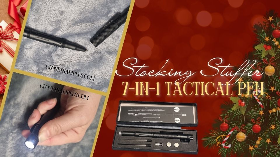 7 in 1 Tactical Pen 2022 holiday gift guide closetsamples