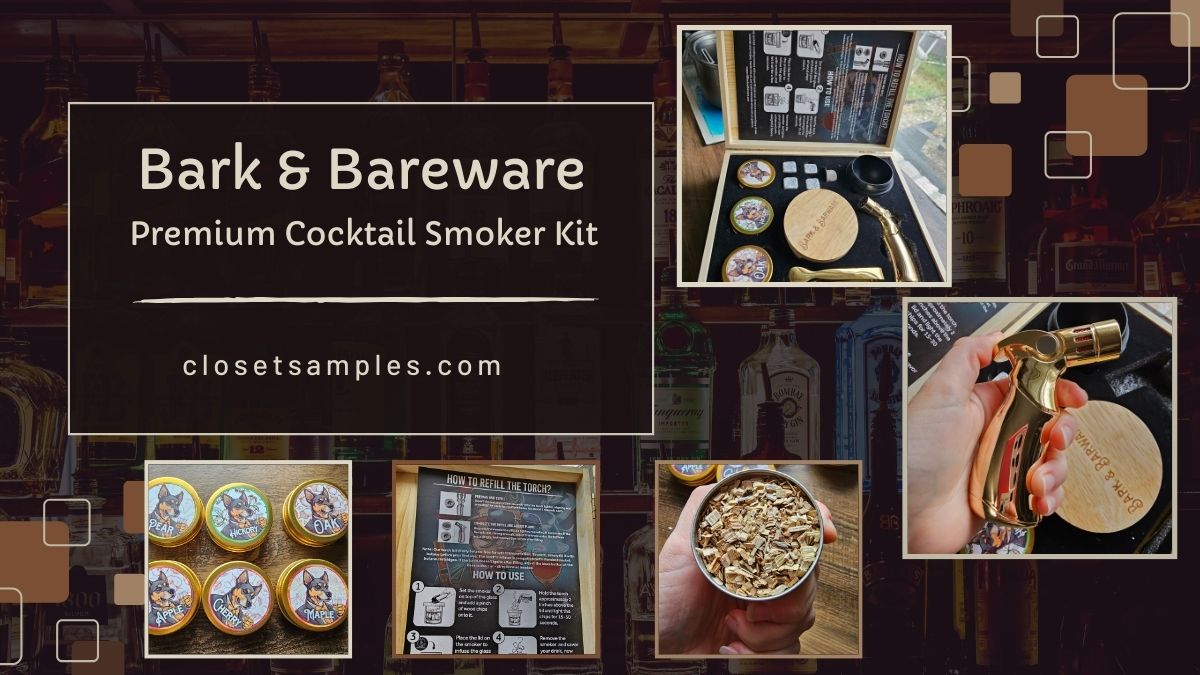 Bark Barware Premium Cocktail Smoker kit closetsamples