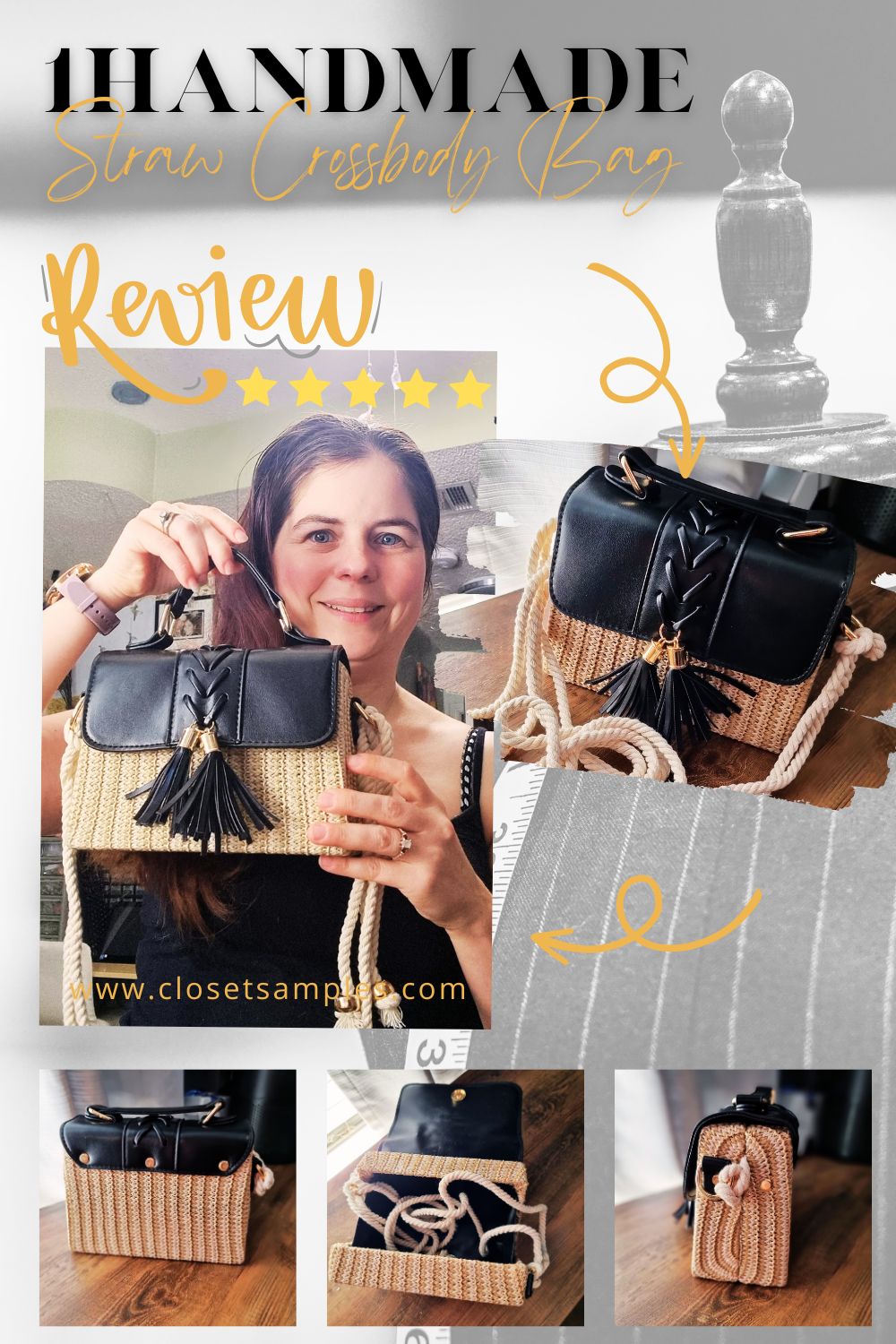 Elevate Your Summer Style with the 1handmade Straw Crossbody Bag A Detailed Review closetsamples pinterest
