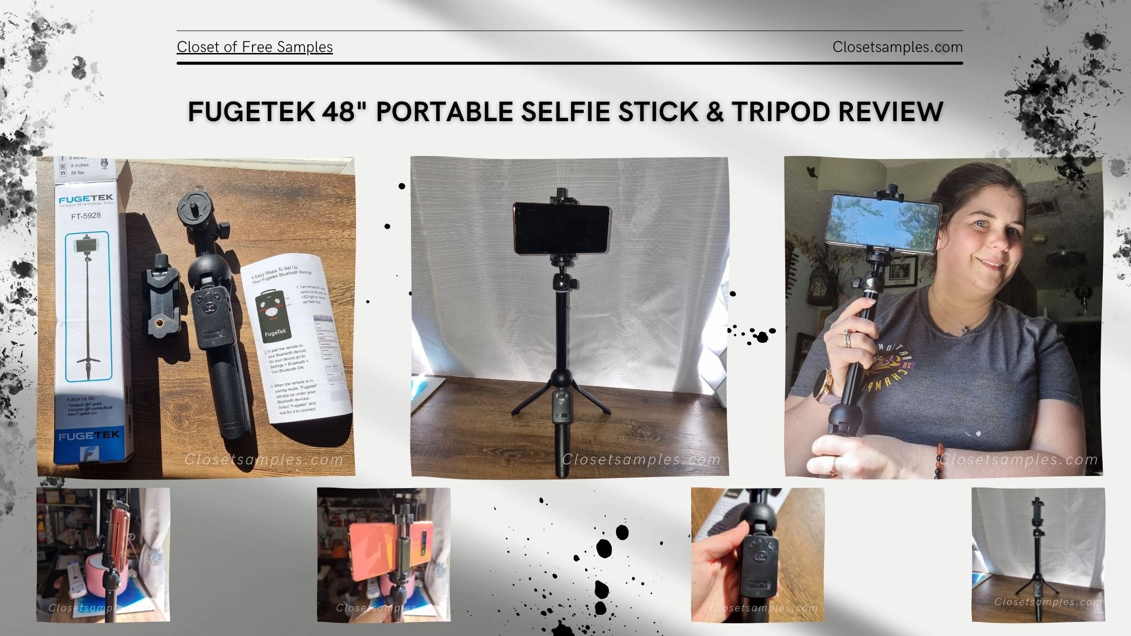 Fugete Portable Selfie Stick Tripod Review closetsamples