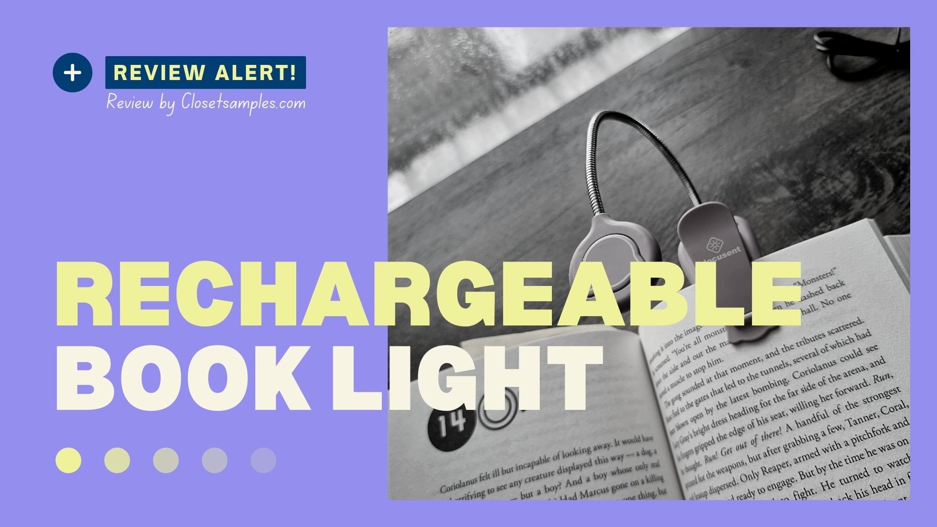 Glocusent 16 LED Rechargeable Book Light Review closetsamples