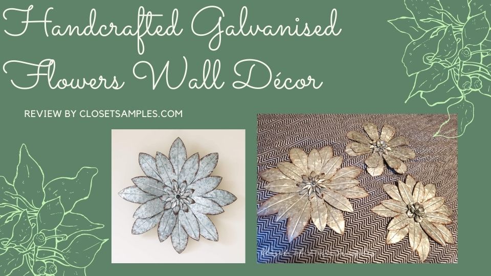 Handcrafted Galvanised Flowers Wall Décor review closetsamples